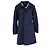 Apc Abrigo parka con capucha A.P.C. en algodón azul marino - vista 4