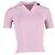 Suéter polo de espalda abierta en viscosa rosa de Jacquemus Castaño