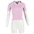 Suéter polo de espalda abierta en viscosa rosa de Jacquemus Castaño - vista 4