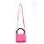 Borsa a tracolla Marni Pannier in pelle rosa Marrone - vista 8