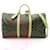 Louis Vuitton Keepall Bandouliere Monogram Boston Bag Brown Cloth  ref.2257389