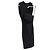 Abito mini a spalla unica con taglio Herve Leger in rayon nero - vista 4