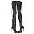 Christian Louboutin Over-The-Knee Platform Boots in Black Leather - view 2