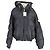 Louis Vuitton Monogram Daunenjacke aus schwarner Polyamid Grau