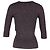 Maje Rippstrickpullover aus metallischem burgunderfarbener Viskose Bordeaux - Ansicht 3