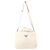 Borsa a mano in cashmere bianco con placca logo Prada Crudo