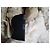 Borsa a mano in cashmere bianco con placca logo Prada Crudo - vista 20