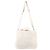 Borsa a mano in cashmere bianco con placca logo Prada Crudo - vista 3