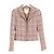Timeless Blazer de tweed de pata de gallo de Chanel en algodón rosa Multicolor - vista 4