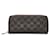 Louis Vuitton Damier Infini Vertical Zippy Wallet N62235 Brown Leather  ref.2259566