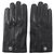 Hermès Hermes Serie Button Lamb Leather Gloves Black - view 2