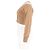 Brauner Woll-Cropped-Cardigan mit transparenter Passe von Alexander Wang Rot - Ansicht 5