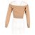 Brauner Woll-Cropped-Cardigan mit transparenter Passe von Alexander Wang Rot - Ansicht 6