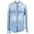 Camisa de denim western Tom Ford em algodão azul claro