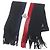 Sciarpa in lana con patch logo tricolore Moncler