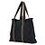 Troca Bolso de mano de lona y cuero Hermès Negro - vista 2