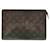 Louis Vuitton Monogram Pochette Homme Clutch Bag M51795 Brown Cloth  ref.2264360