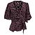 Blusa Wrap Ganni en viscosa con estampado floral