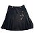 Falda plisada negra de lana The Kooples con botones dorados