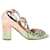  Aquazzura Tassel Fringed Block Heel Pumps in Nude Suede Brown Flesh  ref.2265603