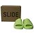 Adidas Yeezy Slides in plastica verde fluorescente - vista 7
