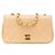 Bolsa de ombro Chanel em couro de cordeiro matelassé com aba completa