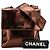 Borsa a tracolla in pelle di agnello metallica marrone Chanel Bronzo - vista 15