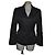 Maurizio Pecoraro wool blend jacket with belt black