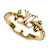 Louis Vuitton Gold Plated Rhinestone Band Ring Gold-plated  ref.2267547