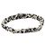CHANEL Haarband Tweed Weiß Marine CC Auth bs26189 Marineblau