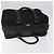 Céline Borsa a mano CELINE C Sulky in tela nera Auth 123260 Nero - vista 6