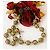 Favolosa parure DOLCE & GABBANA collana e bracciale con boule animalier Cammello - vista 4