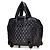Chanel Trolley Rolling Case in nylon trapuntato nero Coco Cocoon - vista 2