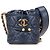 Chanel Blue Mini Quilted Caviar Medallion Charms Drawstring Bucket Bag Navy blue