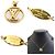 Collana in metallo Louis Vuitton in oro e argento D'oro - vista 5