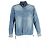 Hellblau gestickte Sacai Dr. Woo Hemd aus Denim mit Grosgrain-Besatz - Ansicht 4
