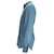 Camicia a quadri Prada in cotone blu - vista 2