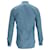 Camicia a quadri Prada in cotone blu - vista 3