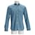 Camicia a quadri Prada in cotone blu - vista 5