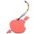Charm per borsa Hermès Petite H cuore trafitto Togo Epsom rosa - vista 3