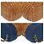 Borsa a spalla in paglia e pelle blu navy Chanel - vista 5