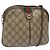 GUCCI GG Supreme Web Sherry Line Borsa a Spalla PVC Beige 904 02 047 Auth 123208 Rosso