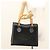 Borsa a Mano GUCCI Bamboo Camoscio Nero Oro Auth ep9059 D'oro - vista 26