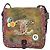 Borsa a spalla CHANEL ricamata graffiti in tela e pelle khaki CC Auth yk18413SM Cachi - vista 13