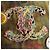 Borsa a spalla CHANEL ricamata graffiti in tela e pelle khaki CC Auth yk18413SM Cachi - vista 21
