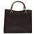 Borsa a mano in pelle Gucci Bamboo marrone oro Auth ep8928 D'oro - vista 13