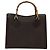 Borsa a mano in pelle Gucci Bamboo marrone oro Auth ep8928 D'oro - vista 2