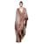 Vestido Kaftán de Seda con Estampado de Leopardo Yves Saint Laurent x Tom Ford Primavera 2002 Castaño  - vista 1
