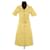 Leon & Harper Vestido de algodón amarillo