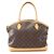 Louis Vuitton Lockit Horizontal Monogram Tote Bag Braun
